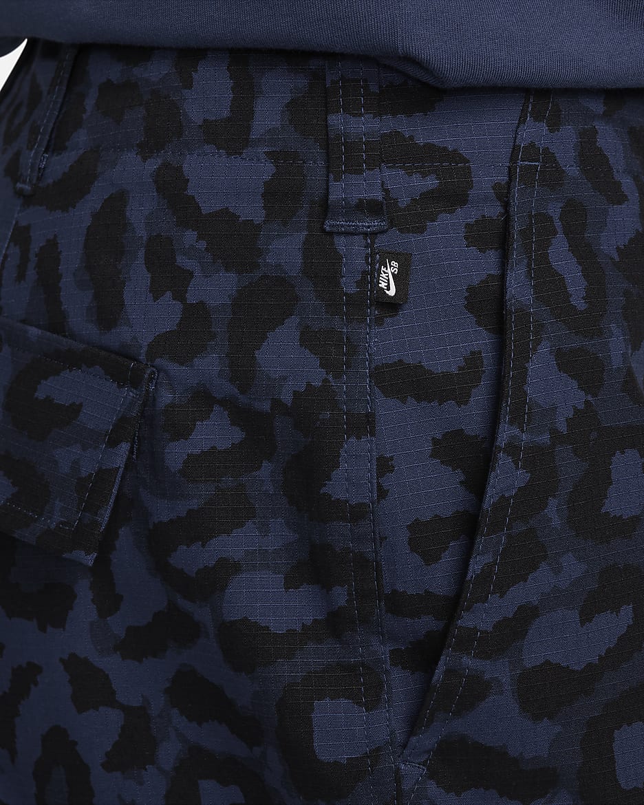 Nike SB Kearny Men's All-Over Print Cargo Trousers - Midnight Navy