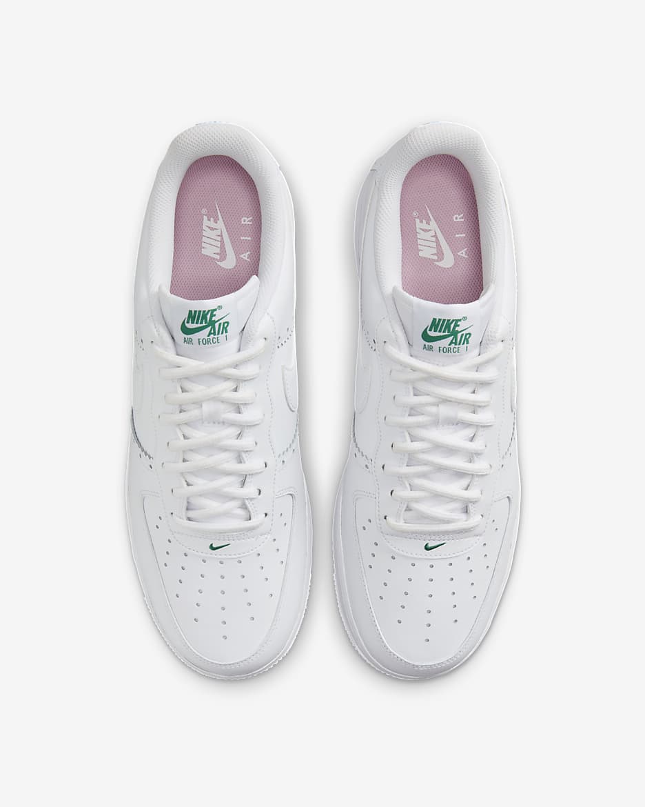 Nike Air Force 1 '07 LV8 Men's Shoes - White/Medium Soft Pink/Malachite/White