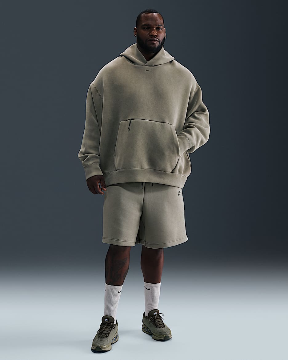 Shorts para hombre Nike Sportswear Tech Fleece - Militar claro/Negro