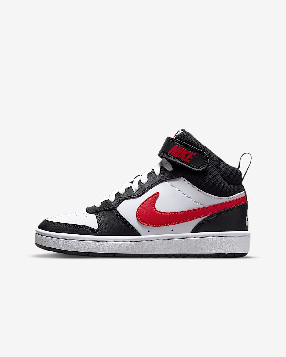 Nike Court Borough Mid 2 Sabatilles - Nen/a - Blanc/Blanc/Negre/University Red