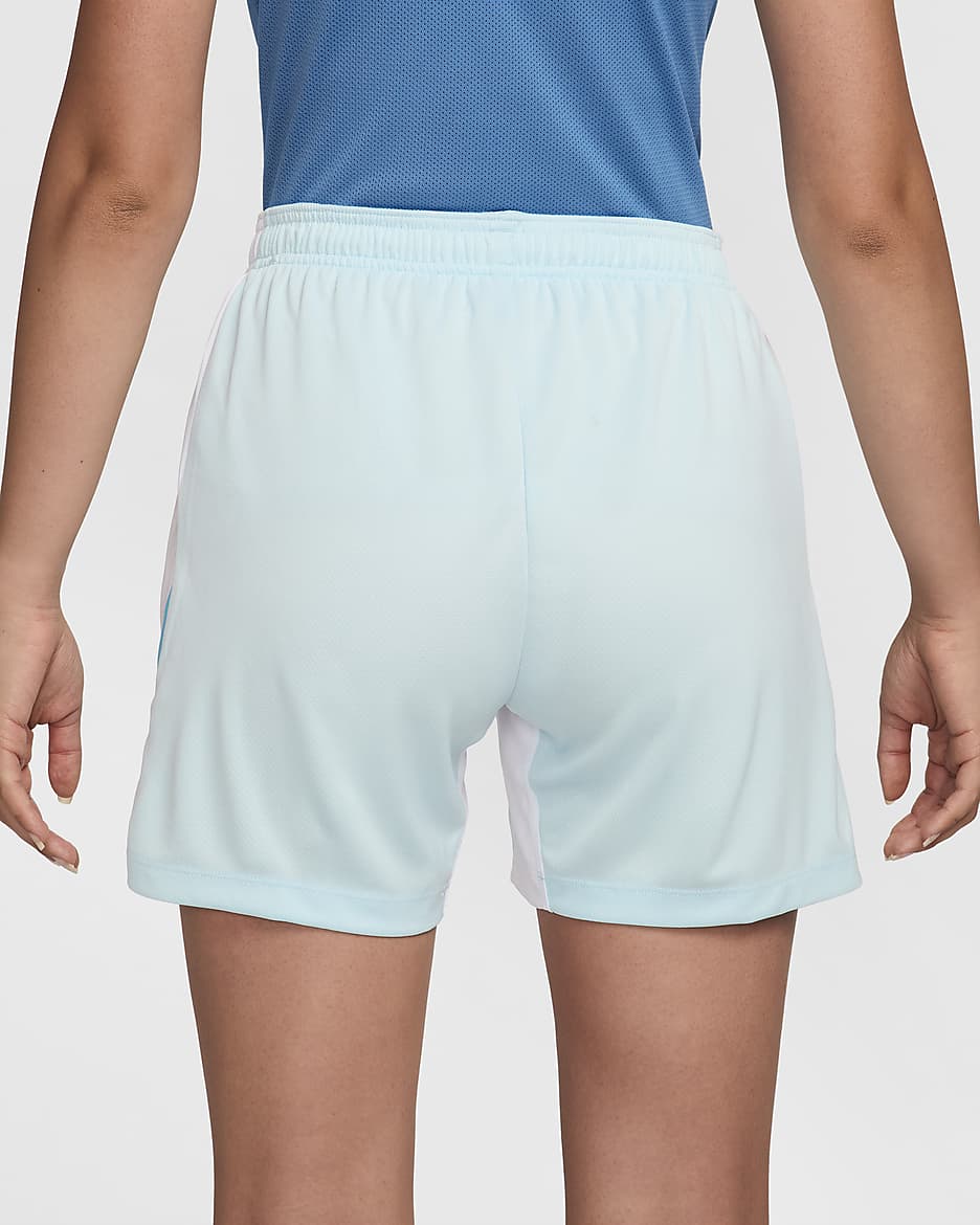 Short de foot Dri-FIT Nike Strike pour femme - Glacier Blue/Baltic Blue/Blanc/Blanc