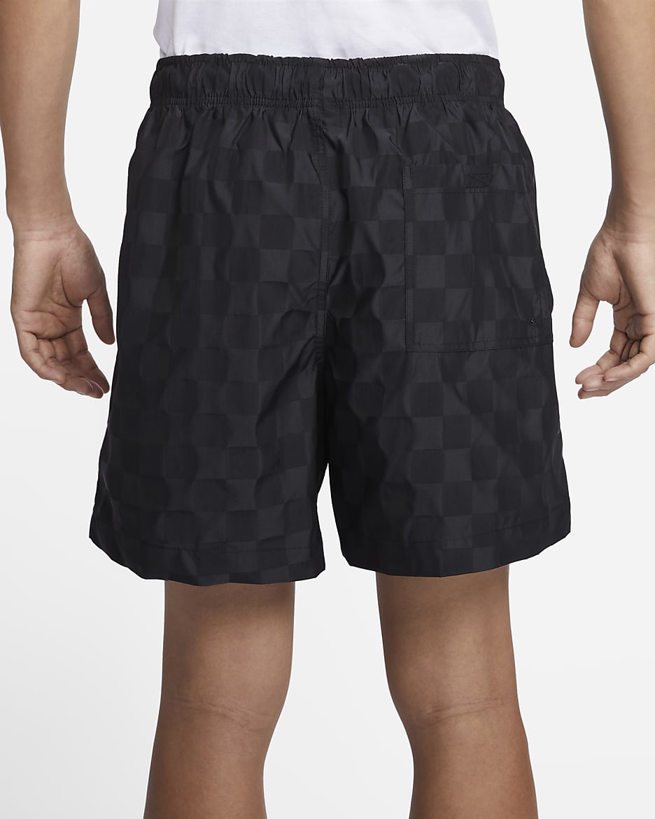 Nike Club Men's Flow Shorts - Black/White