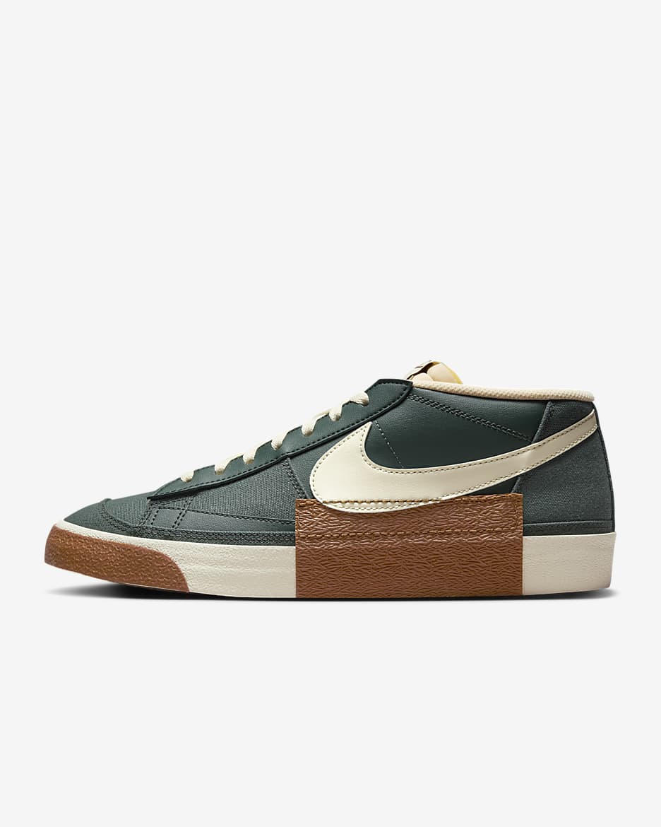 Nike Blazer Low Pro Club Men's Shoes - Vintage Green/Light British Tan/Gum Dark Brown/Coconut Milk