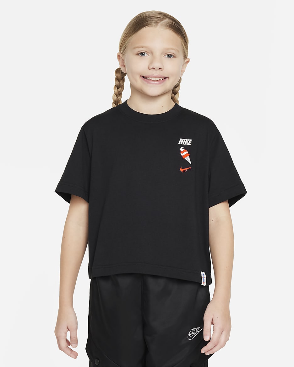 Nike Sportswear T-Shirt für ältere Kinder (Mädchen) - Schwarz