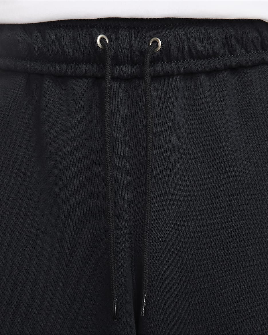 Pantaloni oversize in French Terry Nike Club Fleece – Uomo - Nero/Nero/Bianco