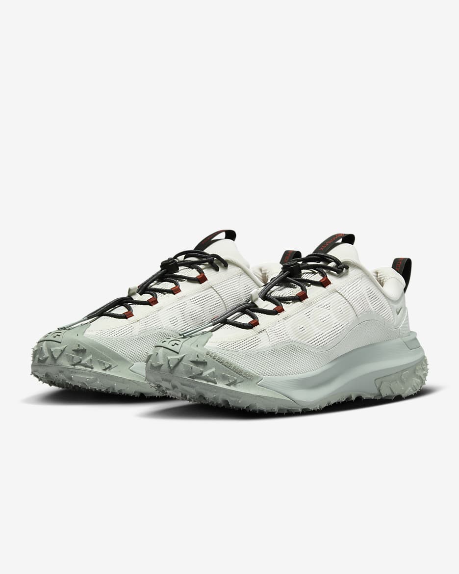 Chaussure Nike ACG Mountain Fly 2 Low GORE-TEX pour homme - Phantom/Light Silver/Mica Green/Dark Smoke Grey