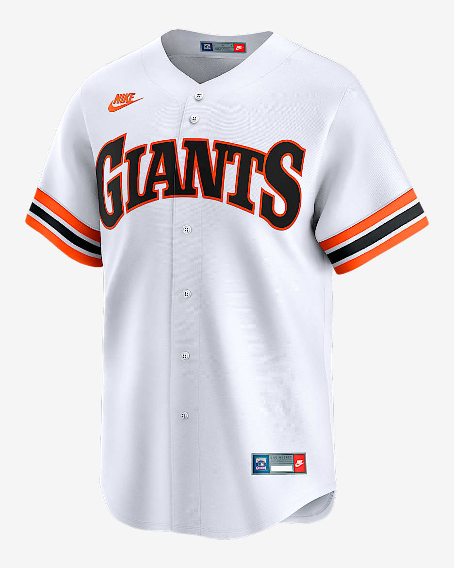 San Francisco Giants Cooperstown Men's Nike Dri-FIT ADV MLB Limited Jersey - White