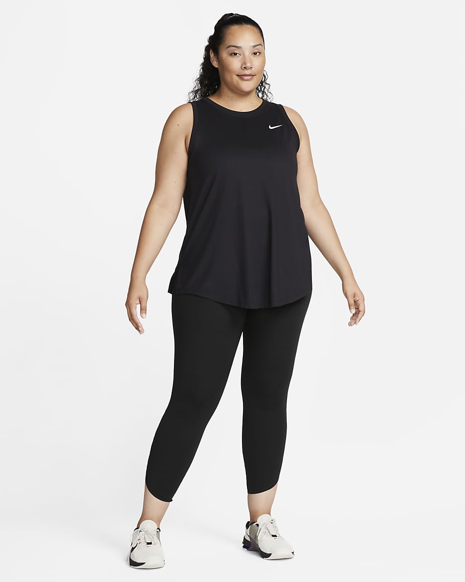 Nike Dri-FIT Women's Tank (Plus Size) - Black/White