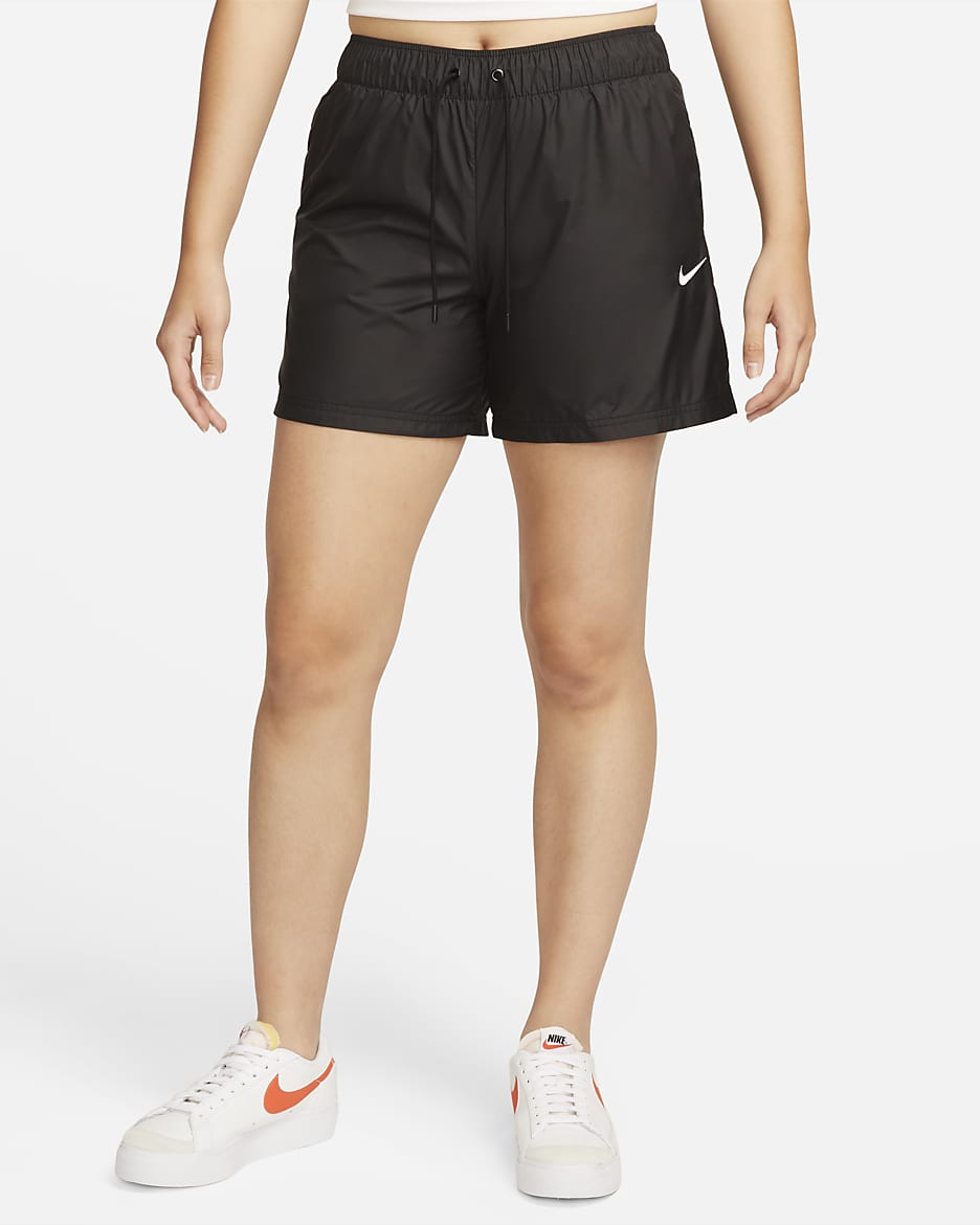 Nike Sportswear Essentials Women's Repel Mid-Rise Shorts - Black/White