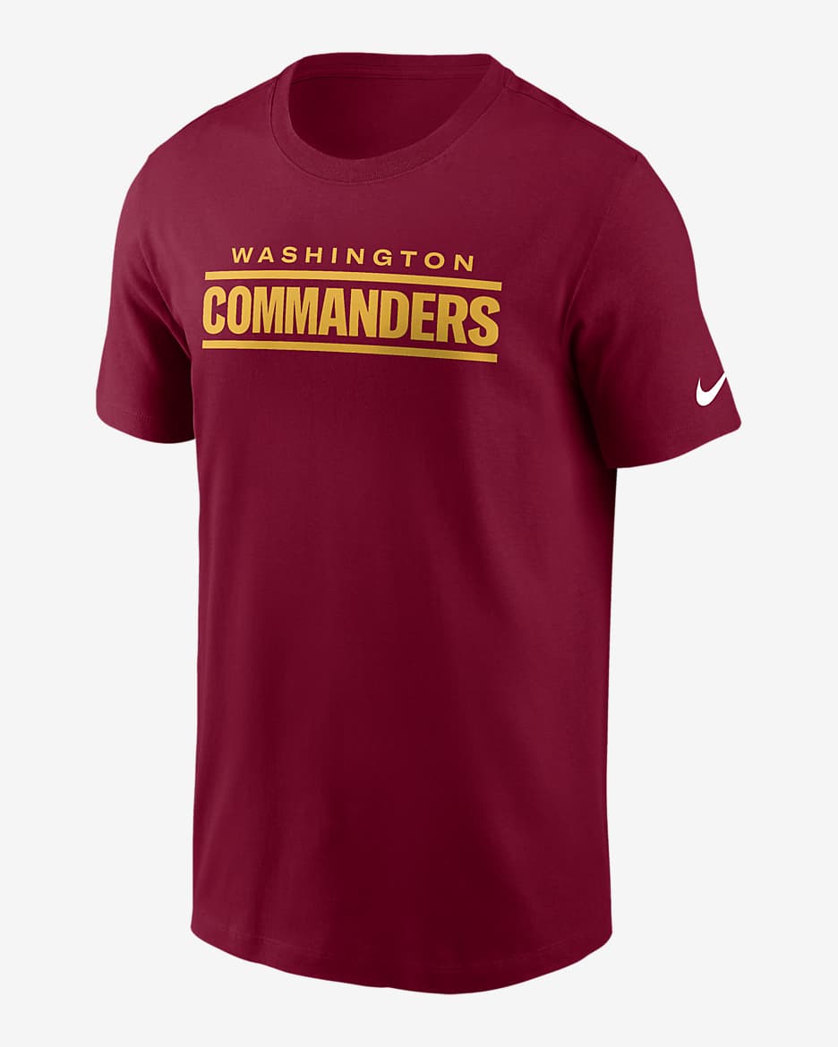 Washington Commanders Primetime Wordmark Essential Men's Nike NFL T-Shirt - Burgundy