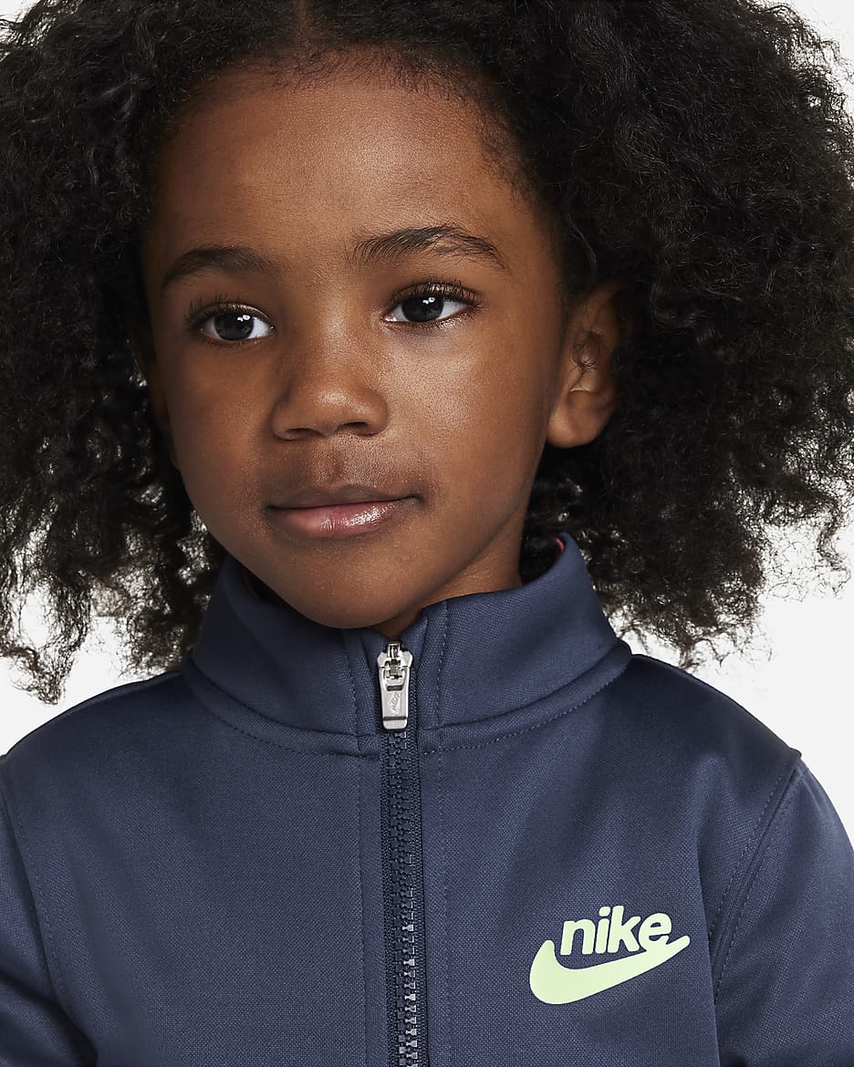 Nike Dri-FIT Colorblocked Toddler 2-Piece Full-Zip Set. Nike.com