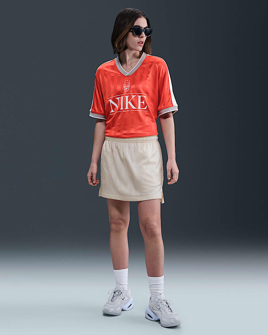 Nike Sportswear Women's Jacquard Striped Skirt - Pale Ivory/Sail