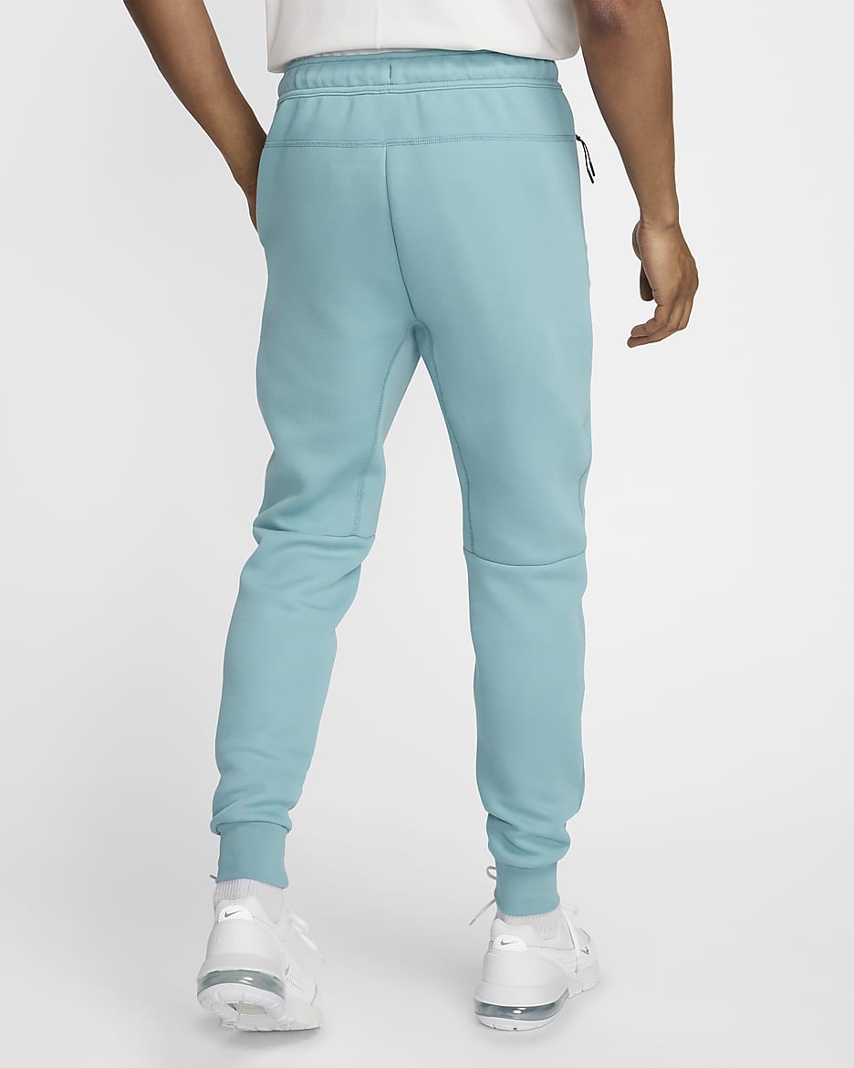 Joggingbyxor Nike Sportswear Tech Fleece för män - Denim Turquoise/Svart