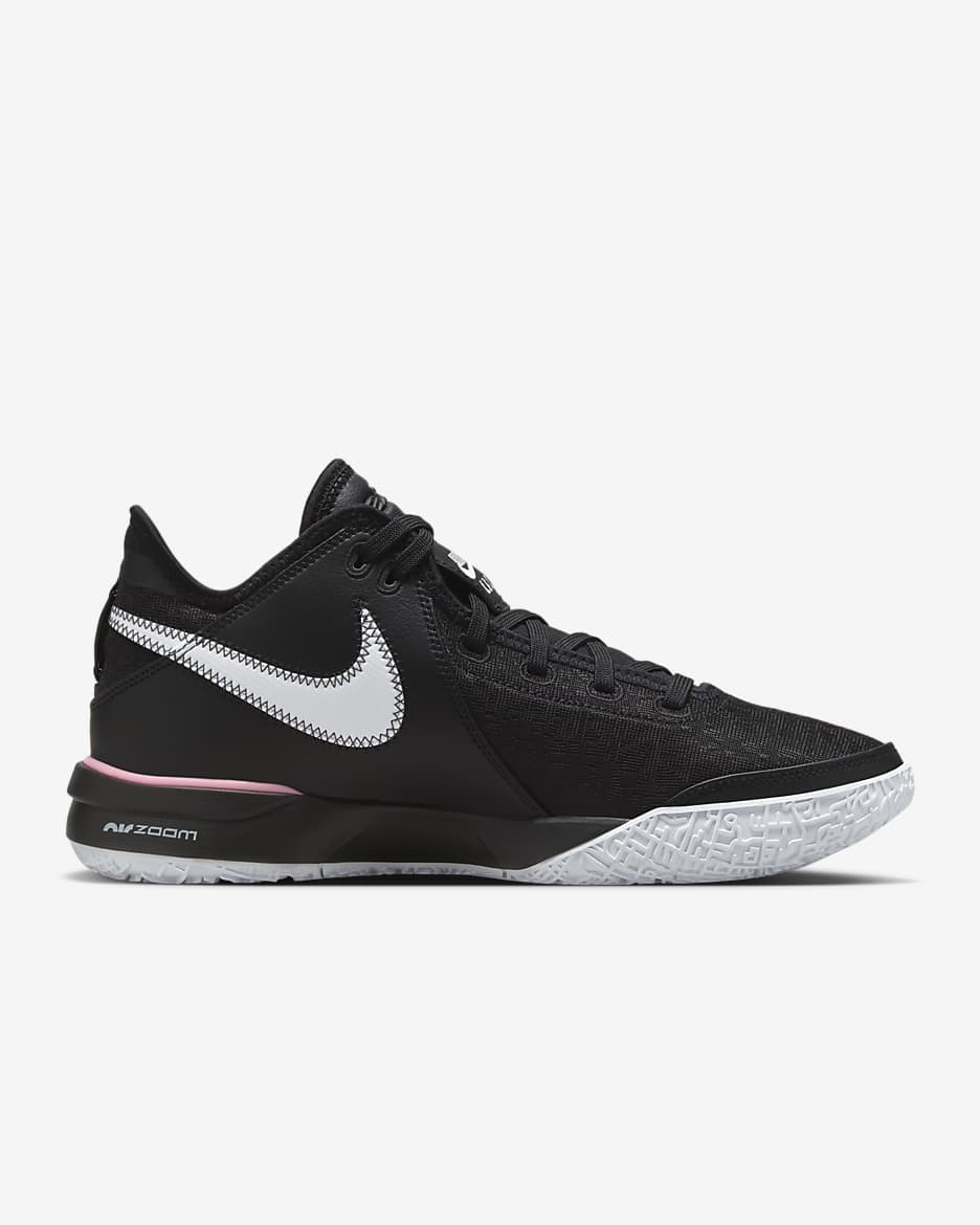 LeBron NXXT Gen Basketball Shoes - Black/Medium Soft Pink/White