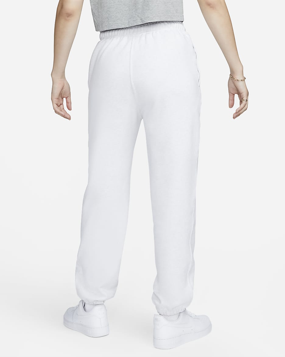 Pantaloni in fleece Nike Solo Swoosh - Donna - Birch Heather