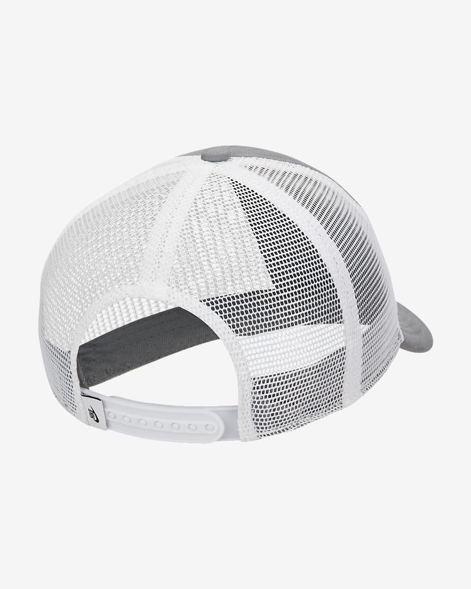 Σταθερό καπελάκι trucker Nike Rise Cap - Smoke Grey/Λευκό/Μαύρο