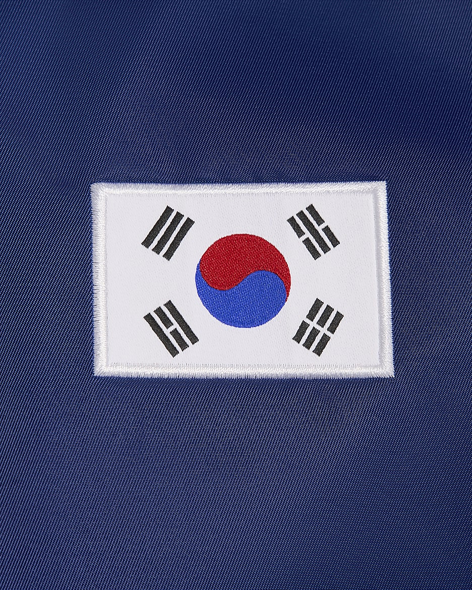 Korea Dugout Men's Nike Breaking Satin Jacket - Deep Royal Blue/White/Old Royal