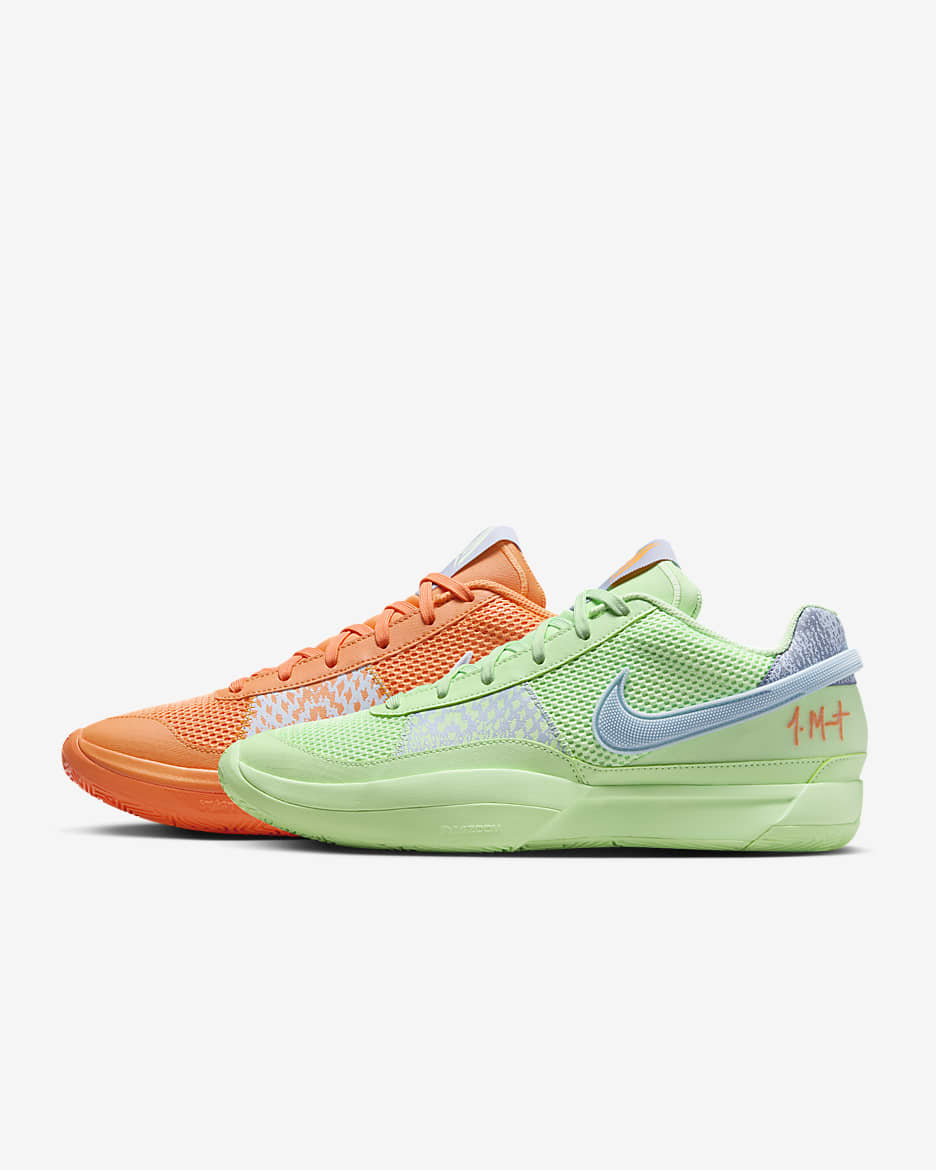 JA 1 EP Basketball Shoes - Bright Mandarin/Vapour Green/Light Armoury Blue/Multi-Colour