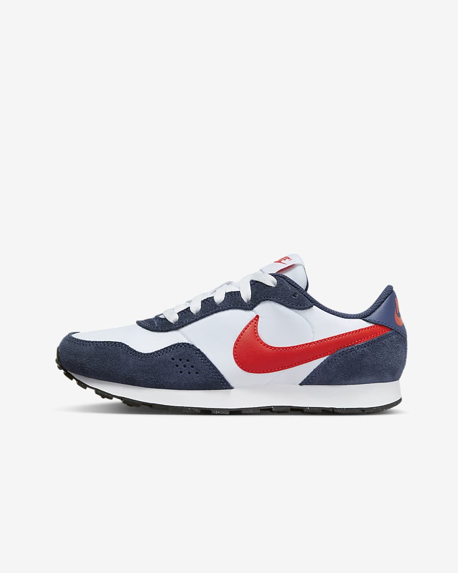 Nike MD Valiant Big Kids' Shoes - Midnight Navy/White/Black/Picante Red