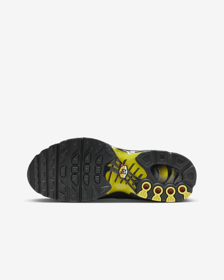 Nike Air Max Plus Schuh für ältere Kinder - Schwarz/Wolf Grey/Opti Yellow