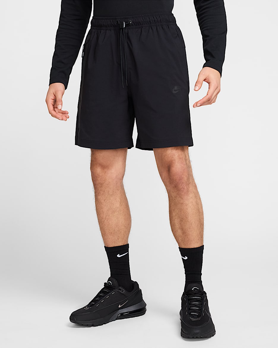 Shorts de tejido Woven para hombre Nike Tech - Negro/Negro