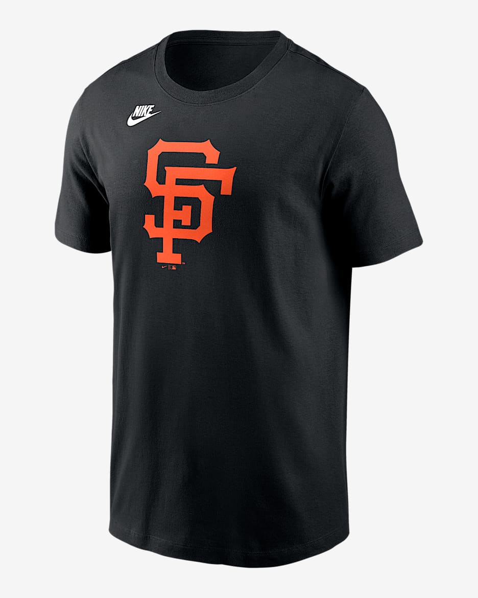 Playera Nike de la MLB para hombre San Francisco Giants Cooperstown Team Logo - Negro