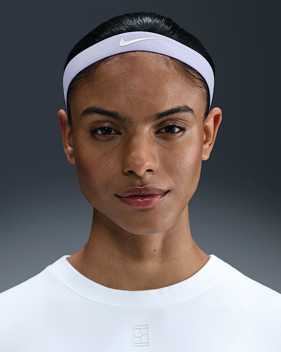 Pannband Nike Flex (2-pack) - Lilac Ice/Light Silver/Vit