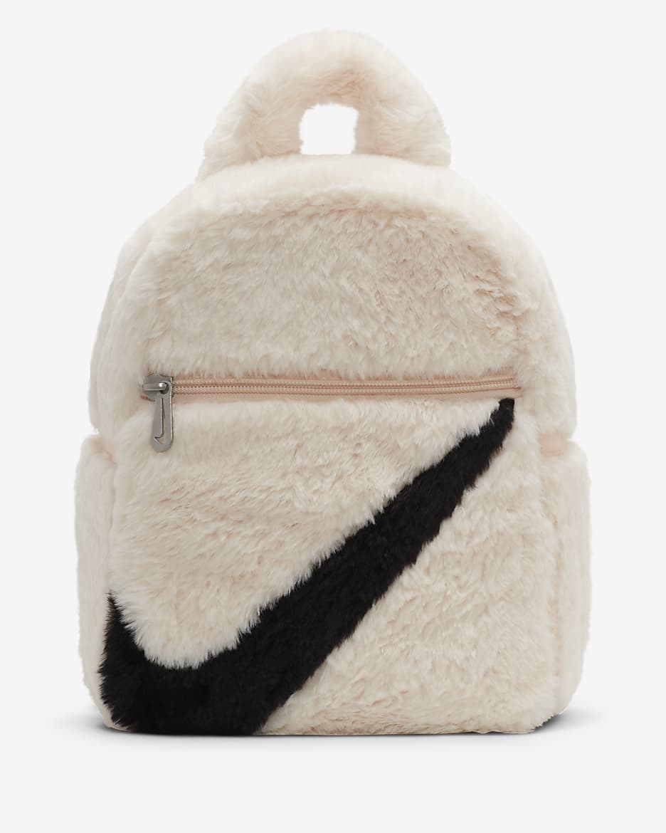 Nike Sportswear Futura 365 Faux Fur Mini Backpack (6L) - Guava Ice/Guava Ice/Black