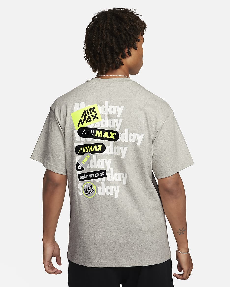 Playera de manga corta Nike - Gris jaspeado/Negro