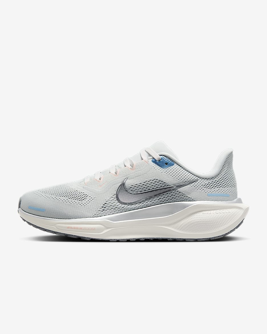 Nike Pegasus 41 Women's Road Running Shoes - Photon Dust/Sail/Echo Pink/Metallic Pewter