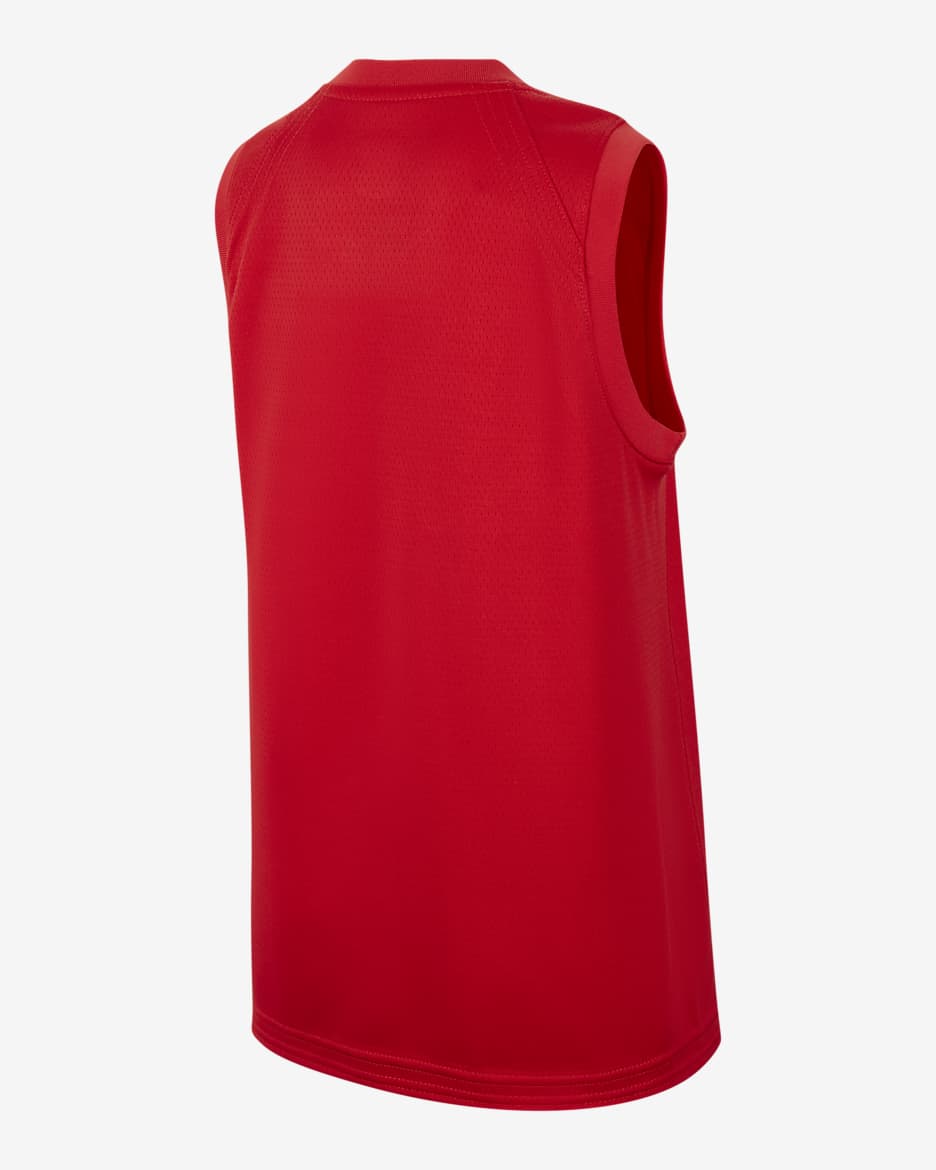 Maillot de basket Nike Chine (Road) pour ado - Comet Red