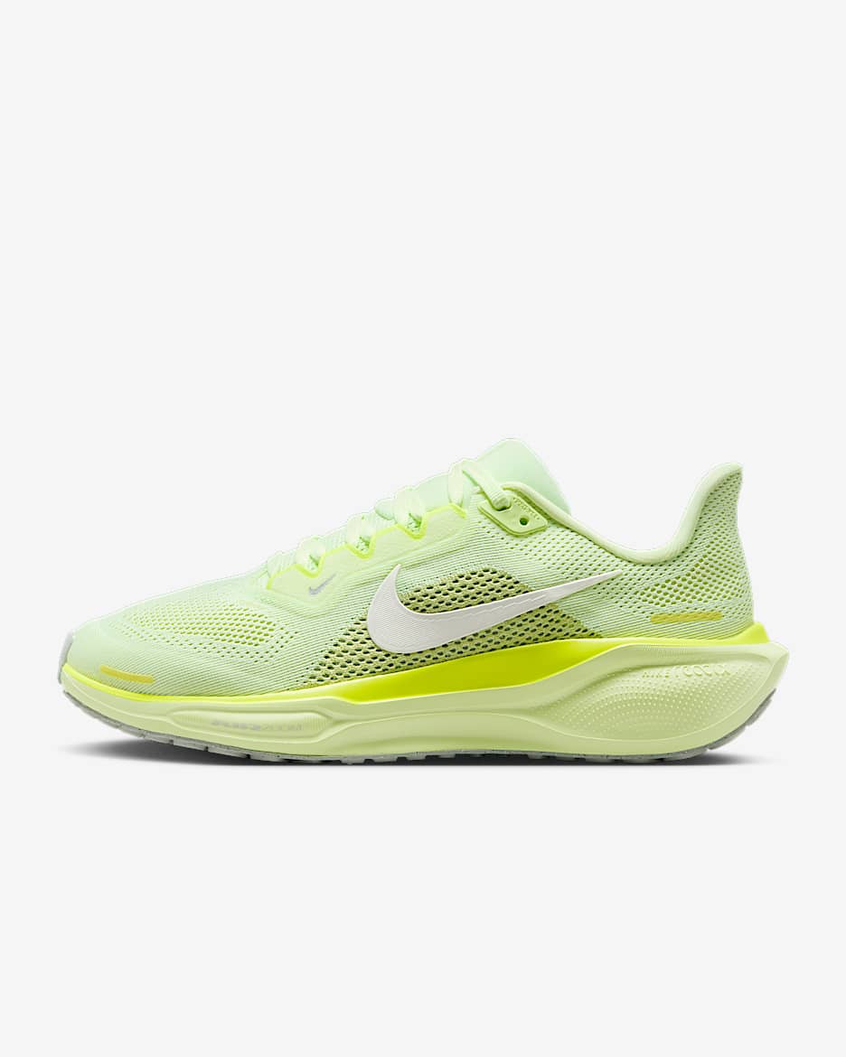 Nike Pegasus 41 Women's Road Running Shoes - Barely Volt/Limelight/Light Silver/Sail