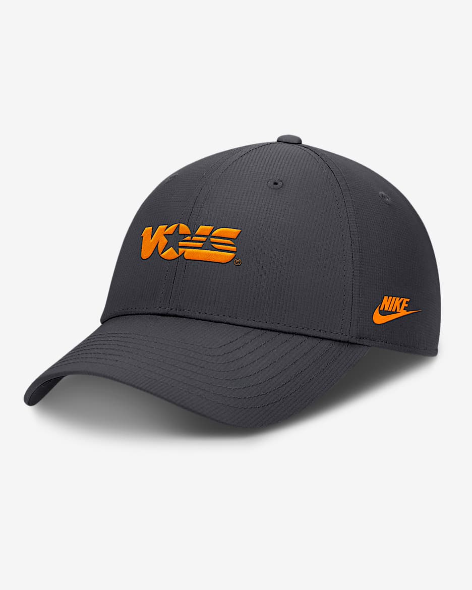 Tennessee Volunteers Core Rise Vault Men's Nike Dri-FIT College Adjustable Hat - Charcoal