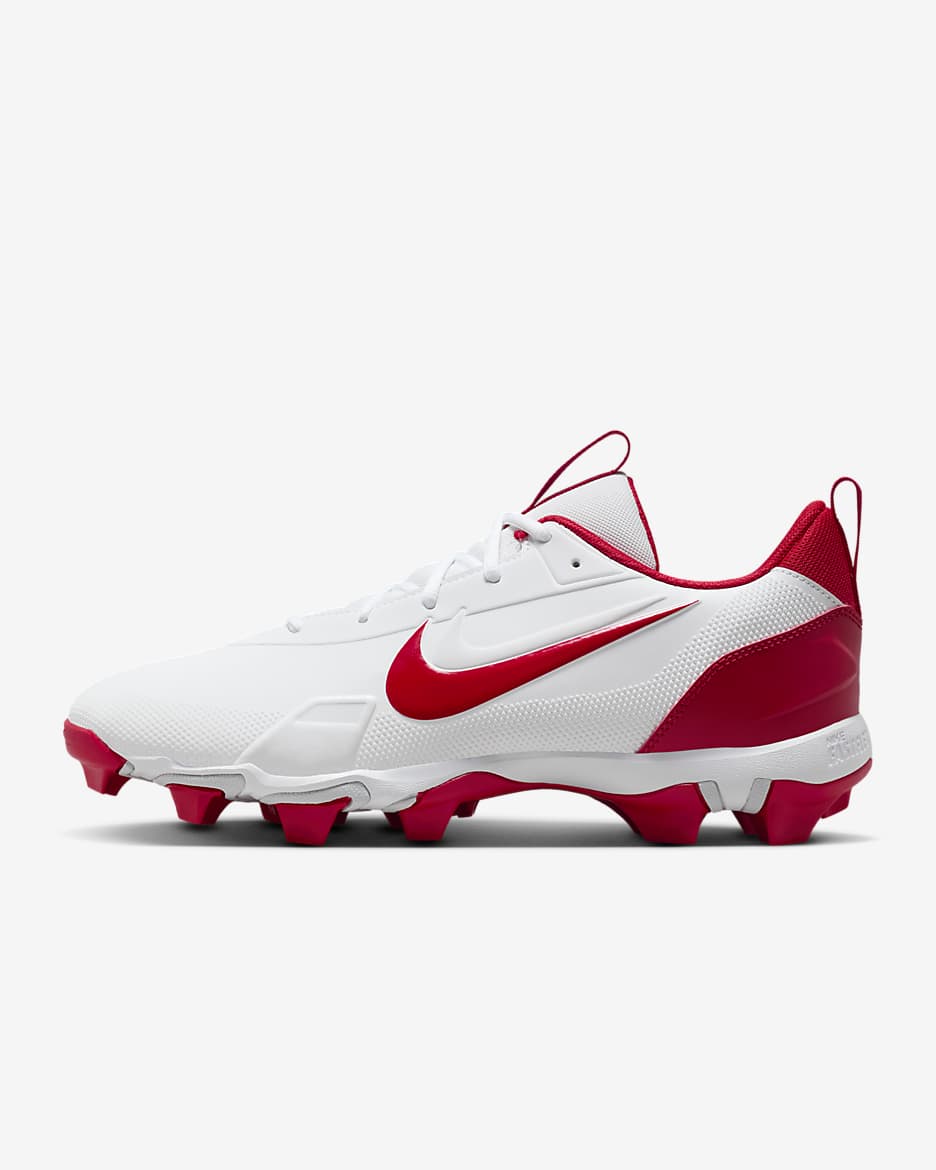 Tacos de béisbol para hombre Nike Force Trout 9 Keystone - Blanco/Rojo team/Platino puro/Rojo universitario