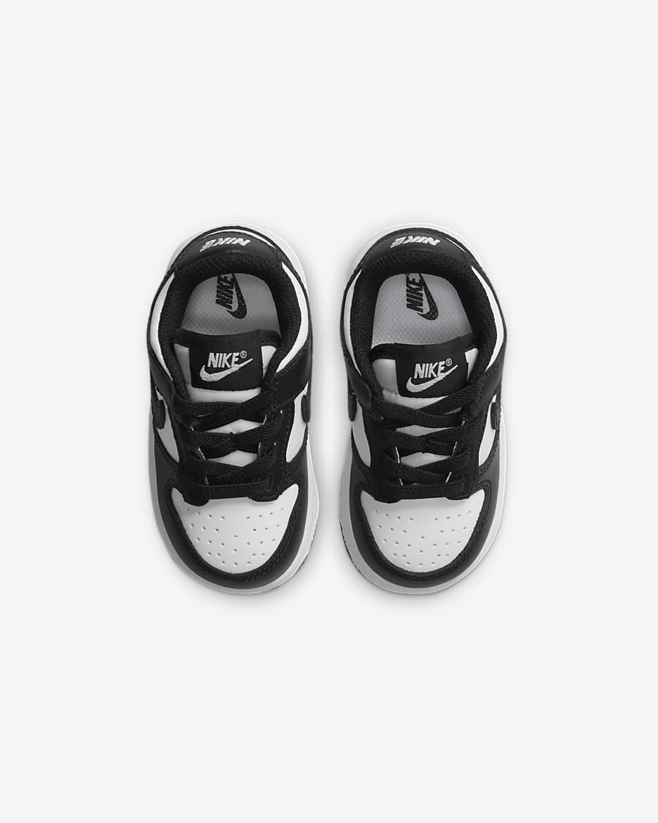 Chaussure Nike Dunk Low pour Bébé et Petit enfant - Blanc/Blanc/Noir