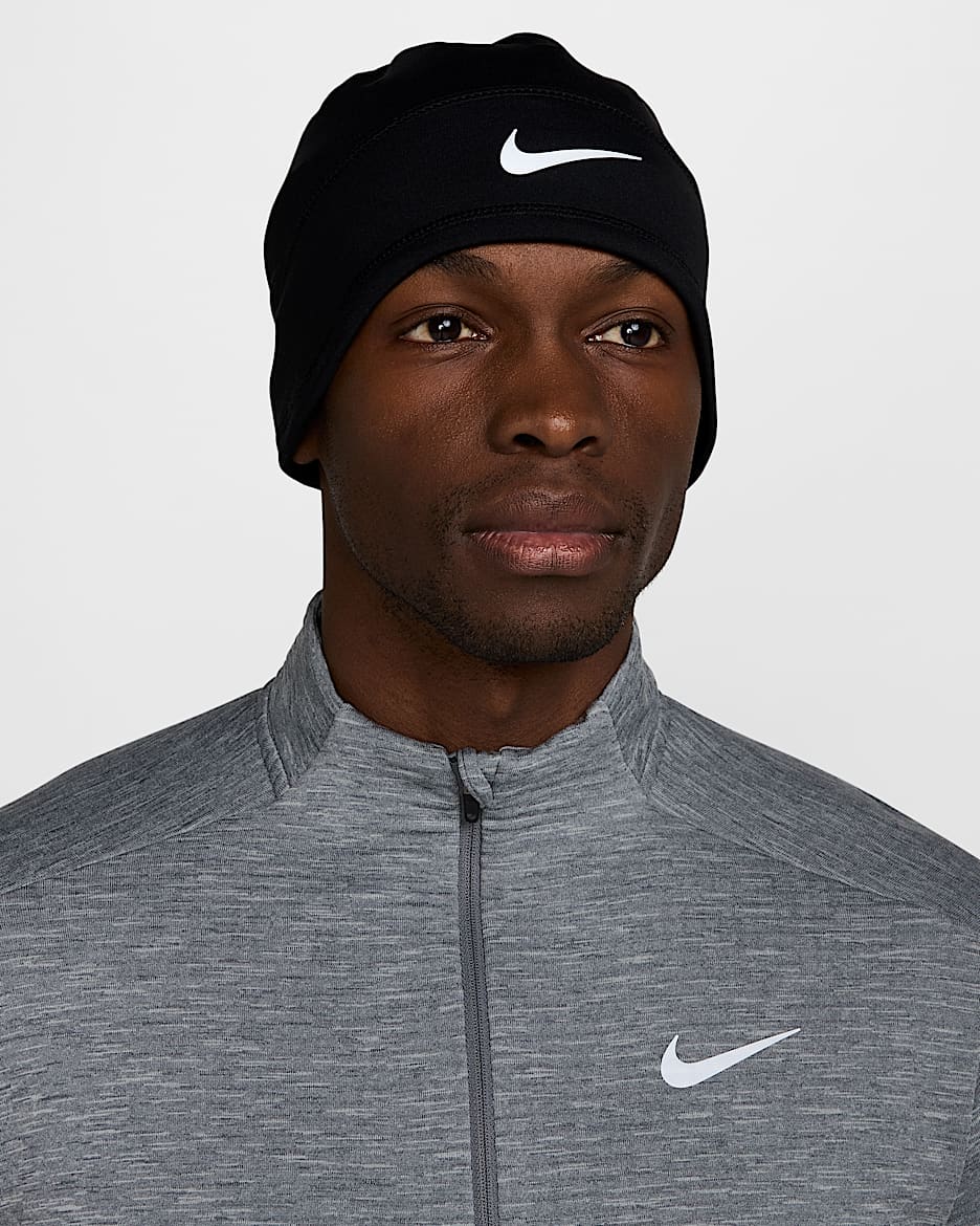 Nike Terra Dri-FIT Uncuffed Beanie - Black/Silver
