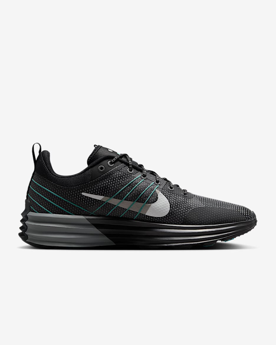 Nike Lunar Roam Premium Men's Shoes - Black/Cool Grey/Aurora Green/Photon Dust