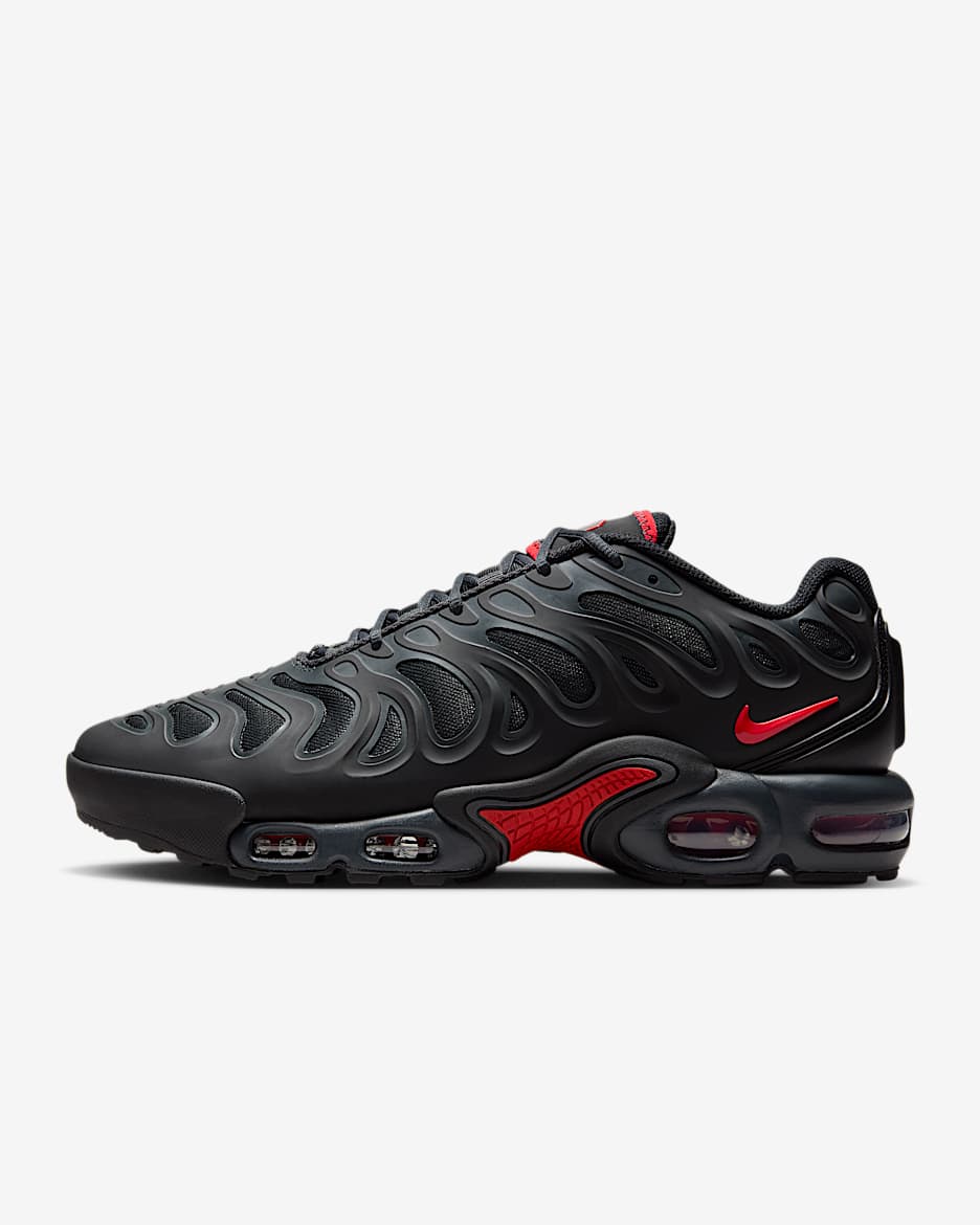 Calzado para hombre Nike Air Max Plus Drift - Negro/Gris humo oscuro/Rojo universitario
