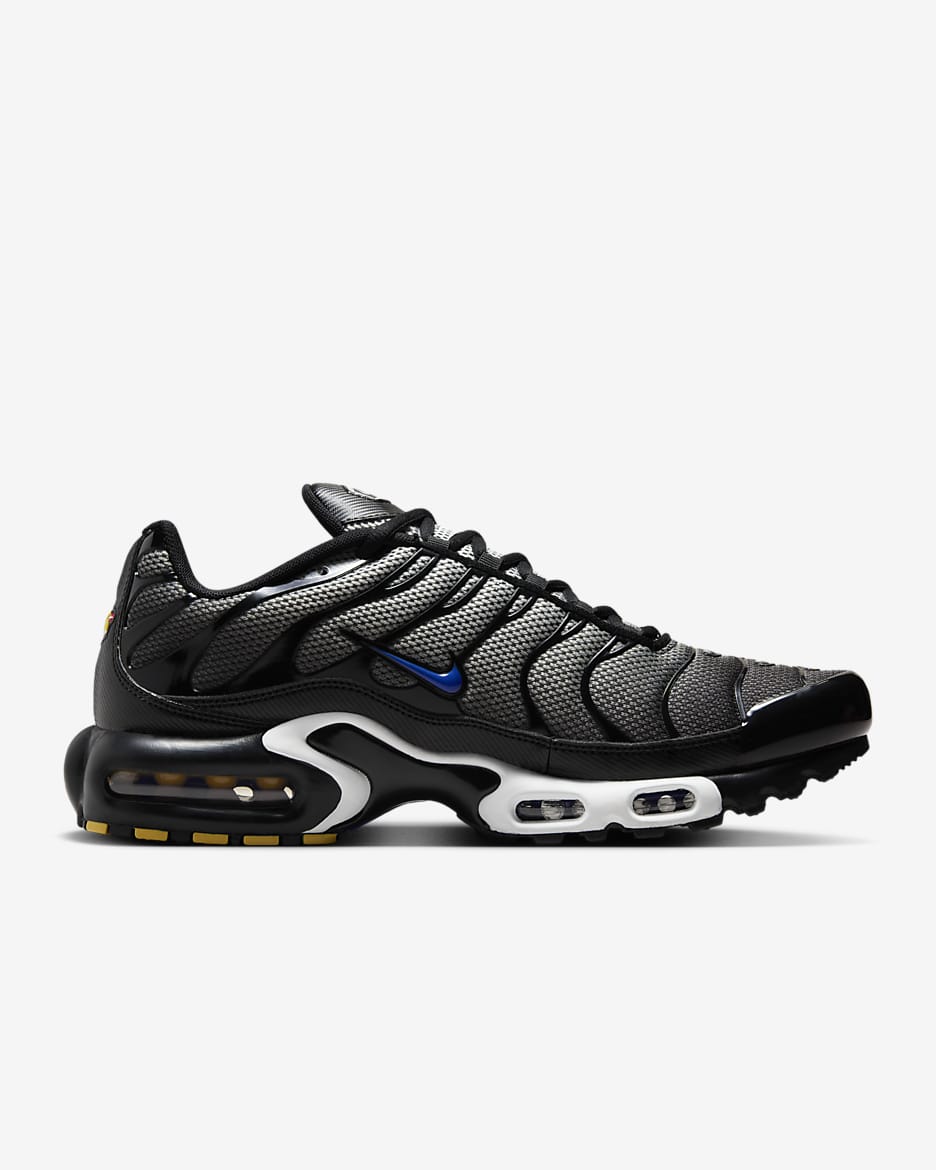 Chaussure Nike Air Max Plus pour homme - Blanc/Noir/Anthracite/Racer Blue