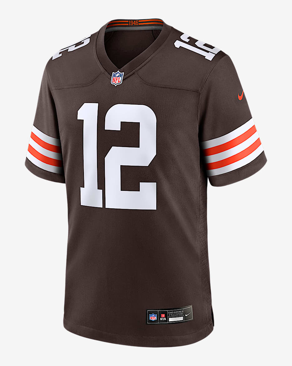 Shedeur Sanders Cleveland Browns 2025 NFL Draft Men's Nike NFL Game Jersey - Brown