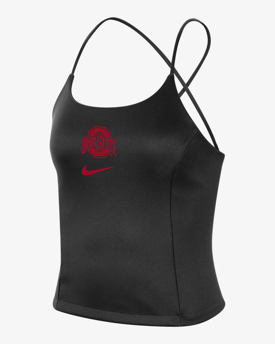Ohio State Icon Clash Women's Nike College Tank Top - Black/University Red