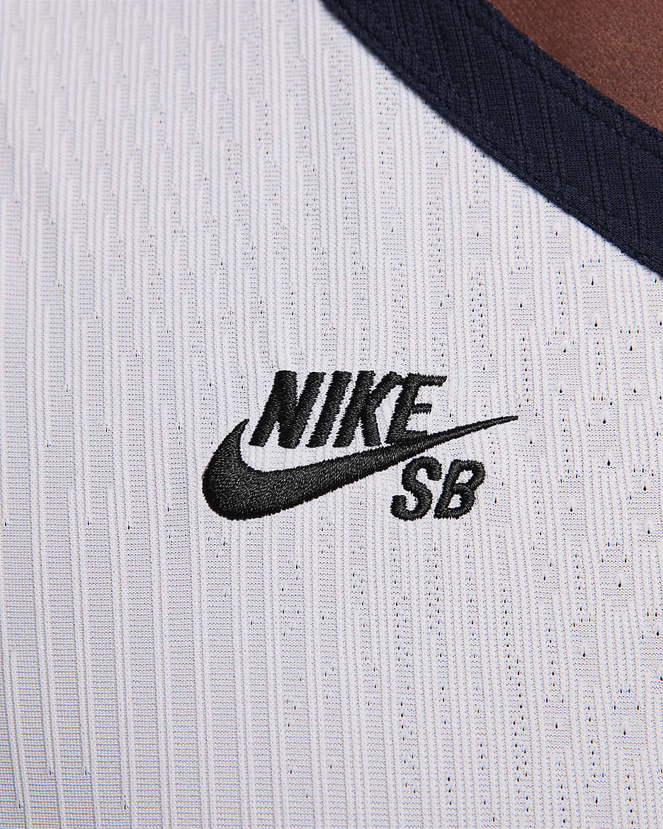 Nike SB USA Men's Dri-FIT ADV Sleeveless Skate Jersey - White/Sport Red/Obsidian/Black