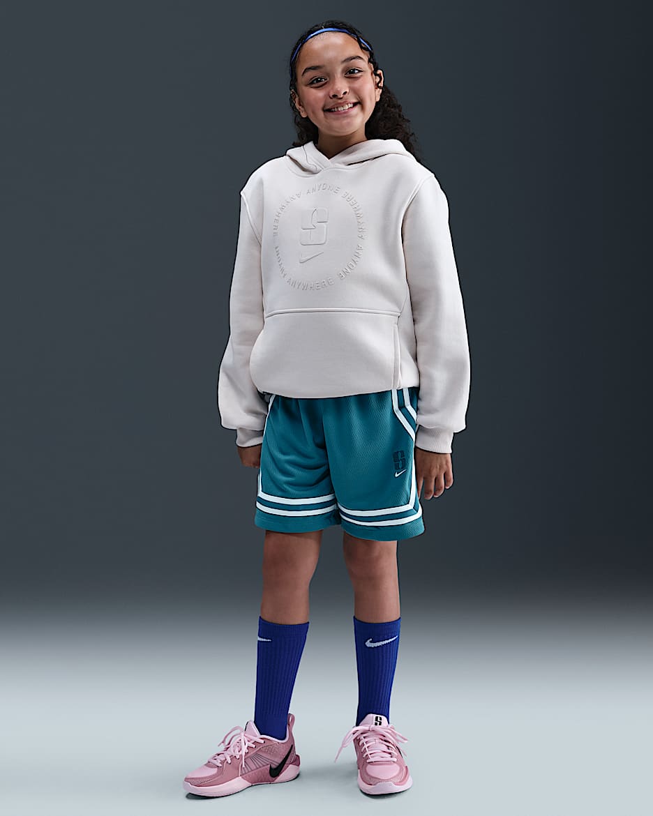 Sabrina Crossover Big Kids' Dri-FIT Basketball Shorts - Rift Blue/Blue Force/Glacier Blue