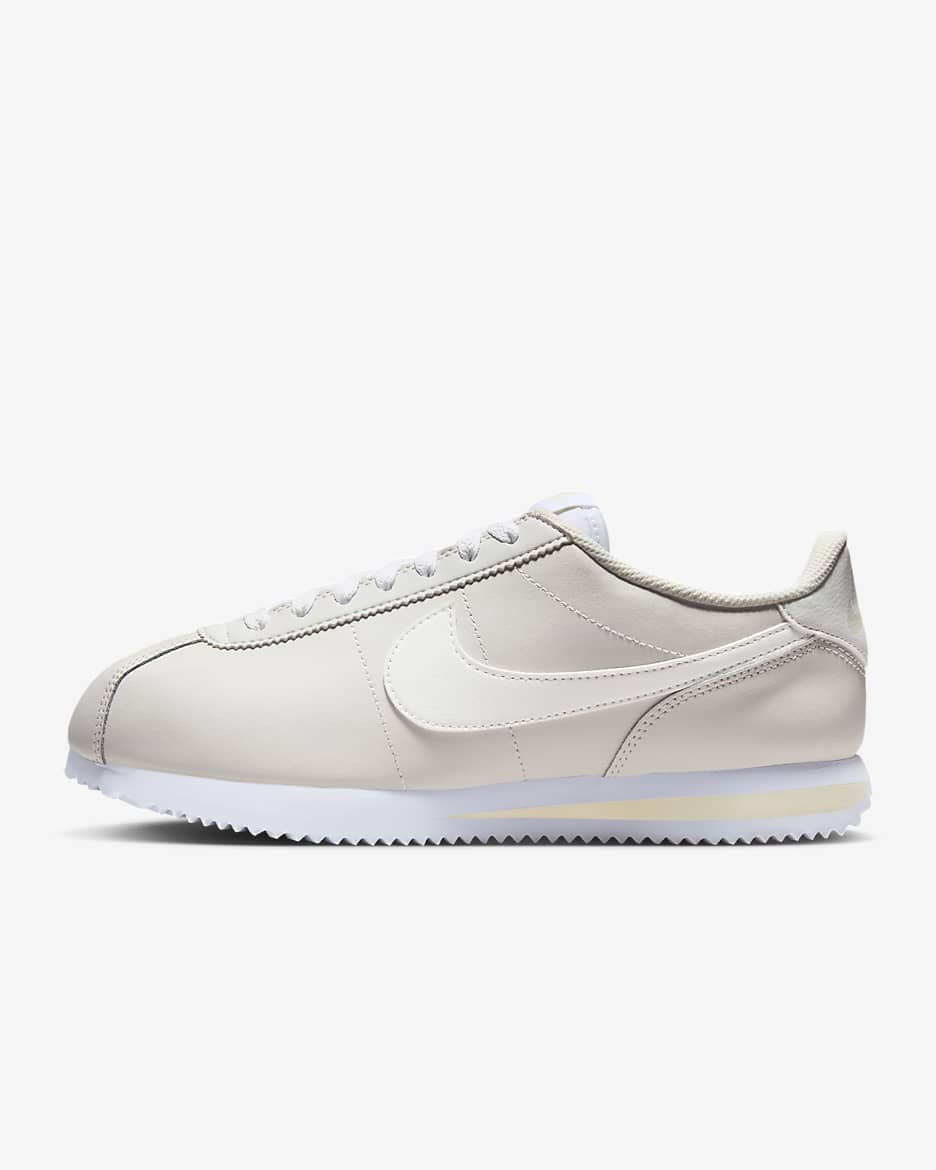 Nike Cortez 皮革女鞋 - Phantom/Coconut Milk/白色/Sail