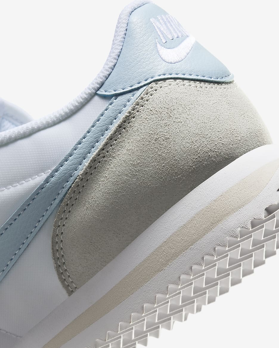 Nike Cortez Textile Shoes - White/Light Orewood Brown/Summit White/Light Armoury Blue