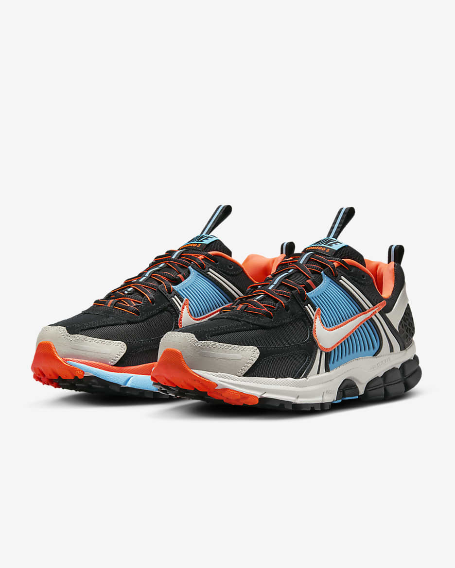 Nike Zoom Vomero 5 Premium Women's Shoes - Black/Blue Gaze/Total Orange/Light Bone