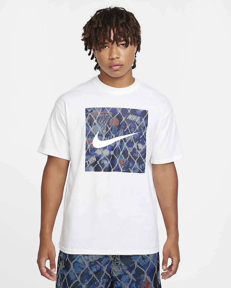 Nike Men's Max90 Basketball T-Shirt - White