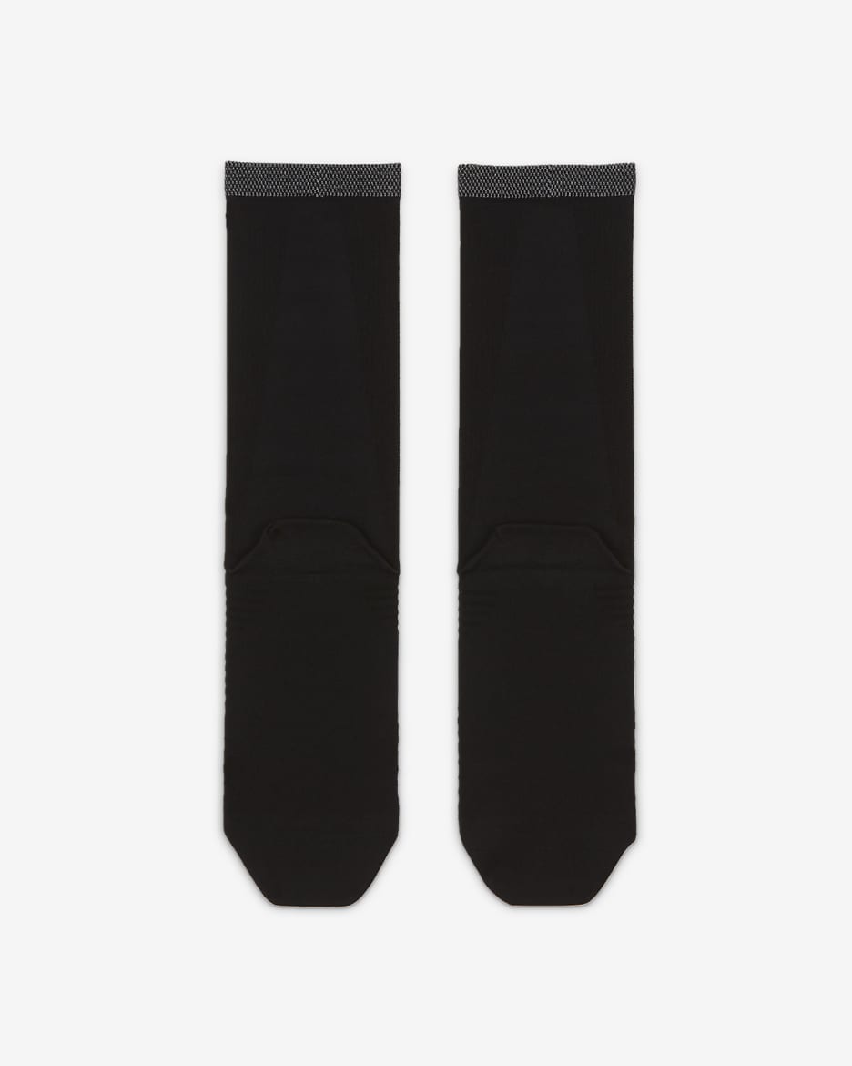 Nike Spark Lightweight Running Crew Socks - Black/Reflect Silver