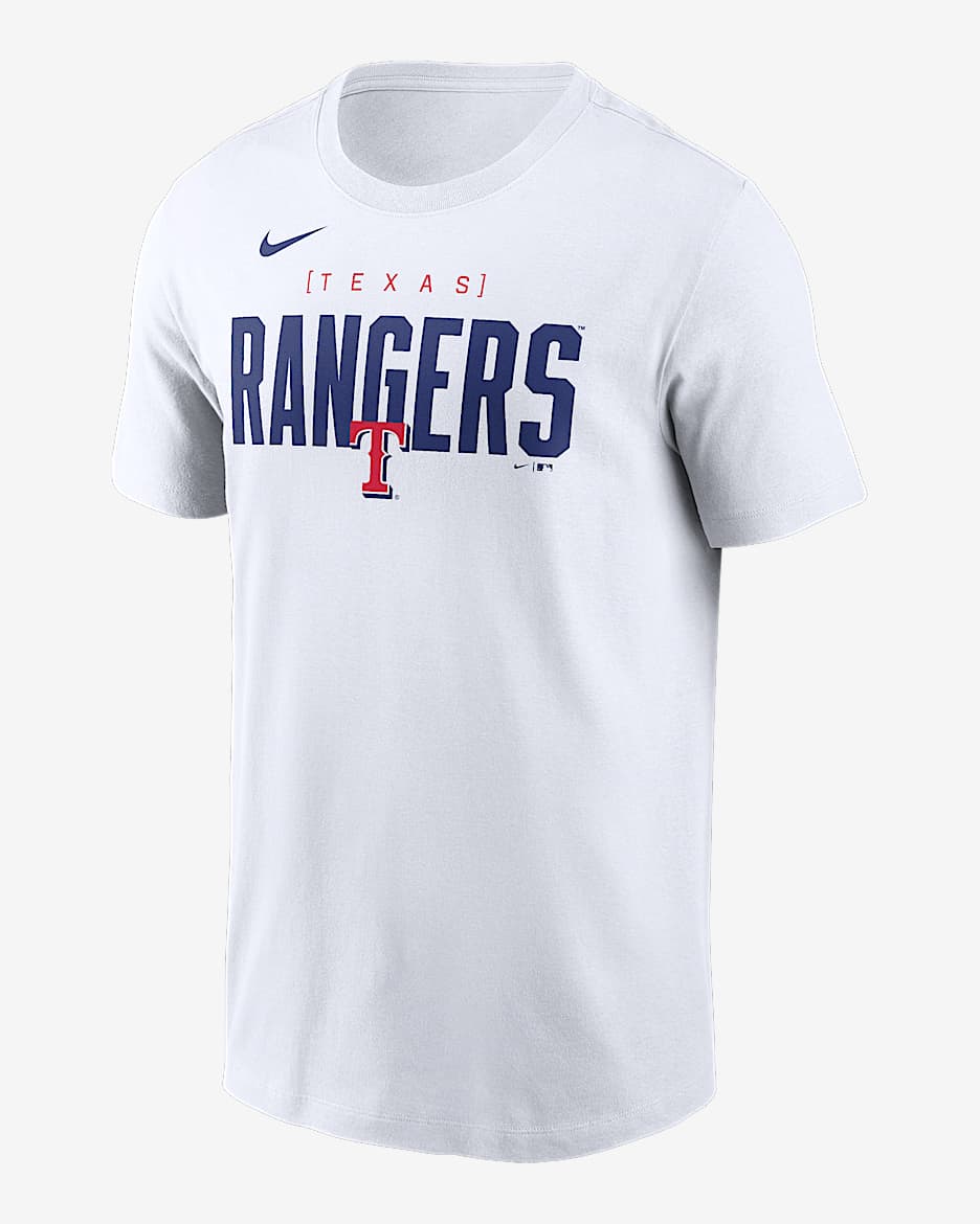 Playera Nike de la MLB para hombre Texas Rangers Home Team Bracket ...
