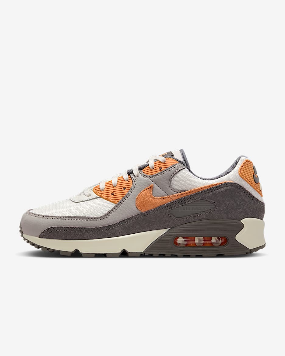 Nike Air Max 90 Premium Men's Shoes - Flat Pewter/College Grey/Phantom/Copper Moon